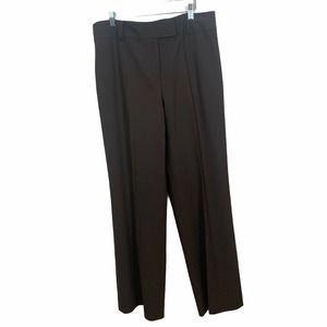 LOFT Laura Full Leg Stretch Brown Dress Pants 12